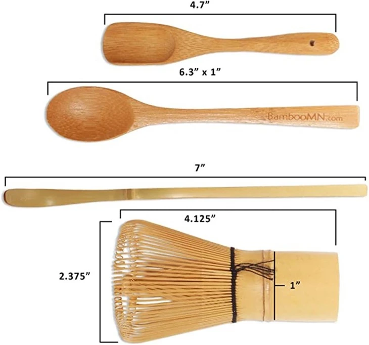 Custom Logo Bamboo Matcha Scoop Personalized Engraved Tea Spoon for Boutique Gift Wholesale
